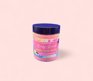 Lemon Rose water Body Scrub 12oz