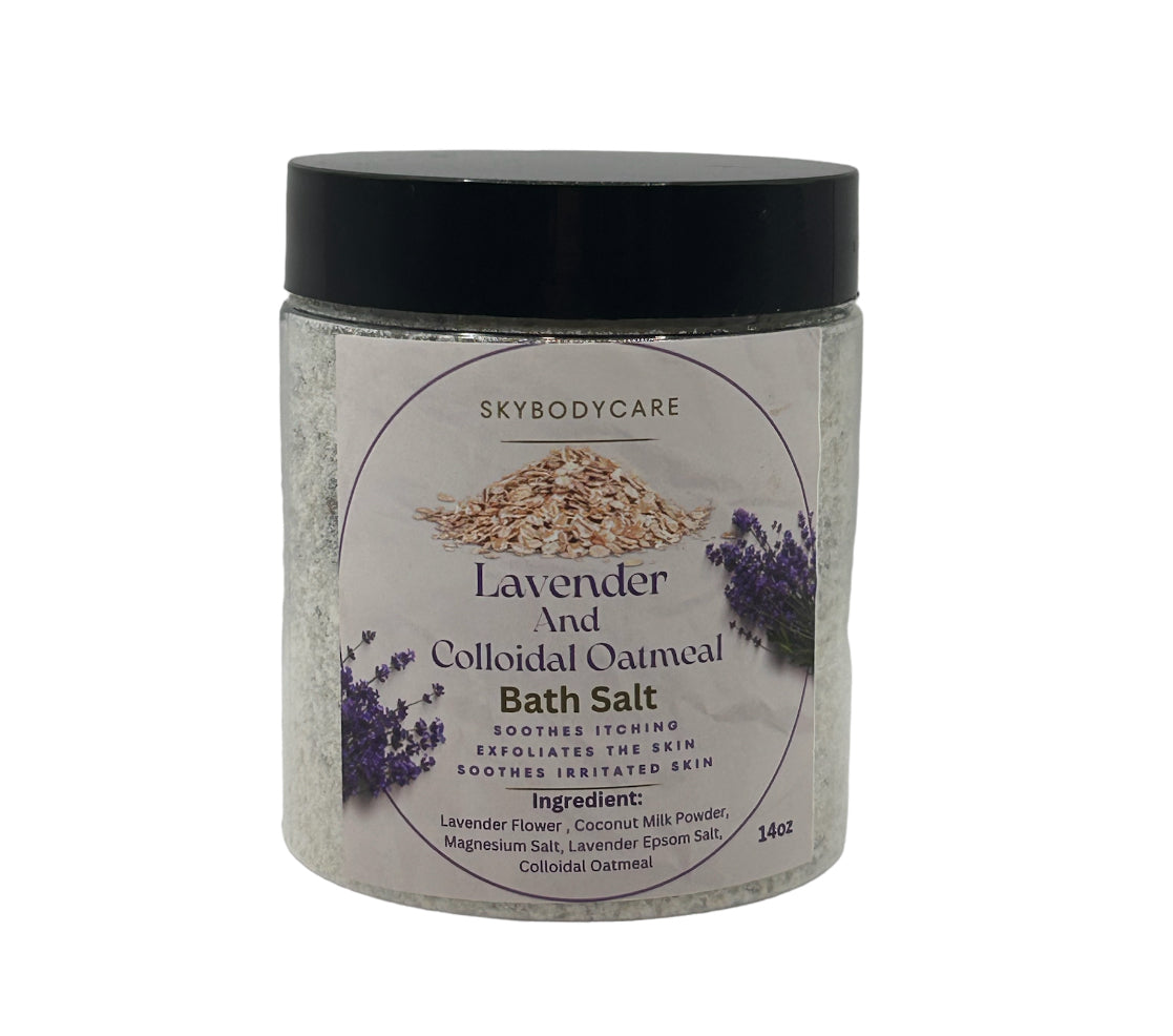 Lavender And Colloidal Oatmeal Bath Salt 14oz