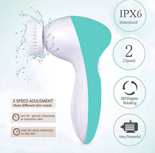 5-in-1 Electric Facial Cleansing Brush